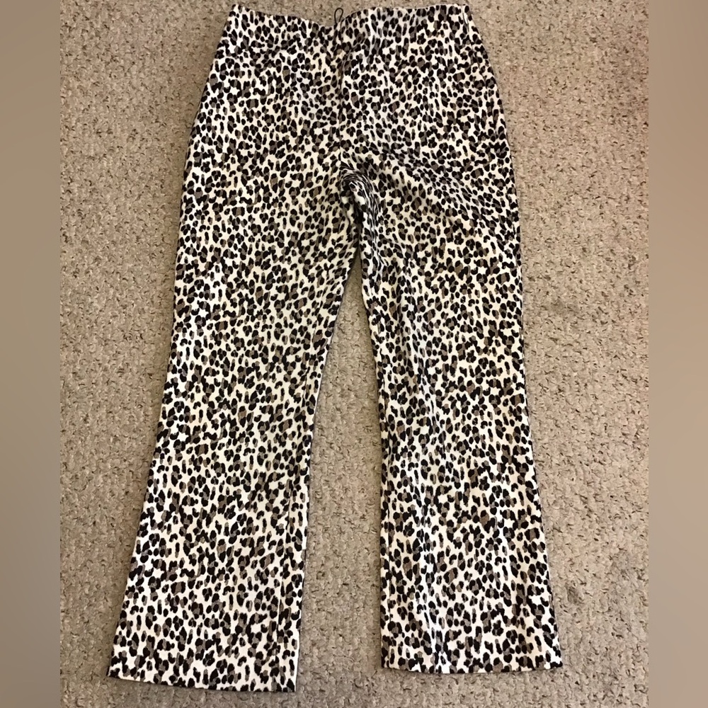 Tuckernuck Neutral Leopard Print Cropped Pants